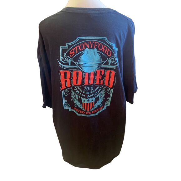 Stonyford Rodeo 2019 76th Anniversary United We Stand Black 2XL-NWOT - Picture 3 of 7
